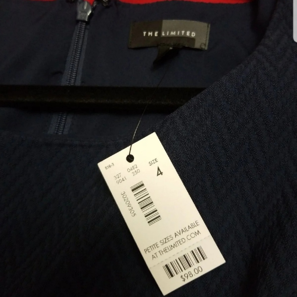 The Limited Navy Blue Flirty Classy Dress 4 - Picture 4 of 6